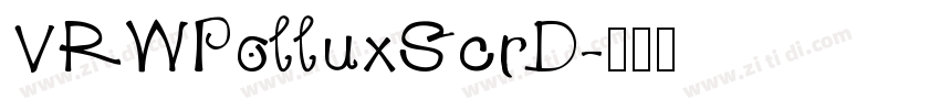 URWPolluxScrD字体转换