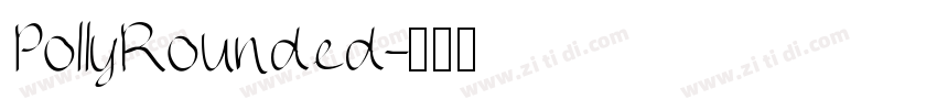 PollyRounded字体转换