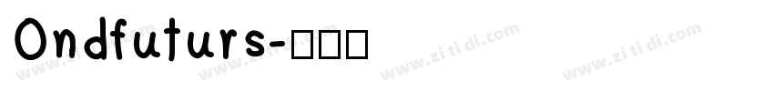Ondfuturs字体转换