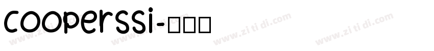 CooperSSi字体转换