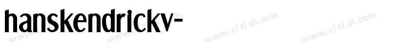 hanskendrickv字体转换