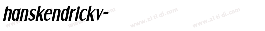 hanskendrickv字体转换