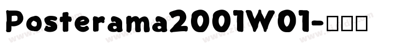 Posterama2001W01字体转换