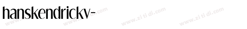 hanskendrickv字体转换