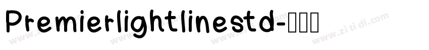 Premierlightlinestd字体转换