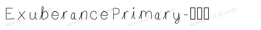 ExuberancePrimary字体转换