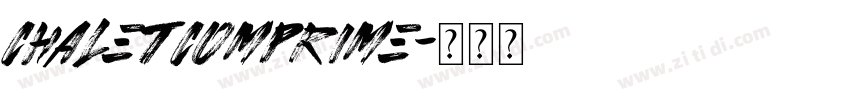 chaletcomprime字体转换
