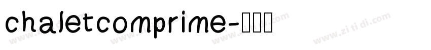 chaletcomprime字体转换