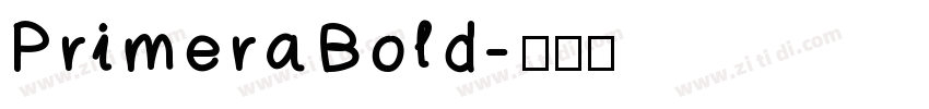 PrimeraBold字体转换