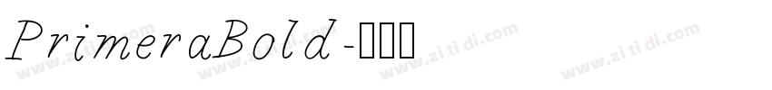PrimeraBold字体转换