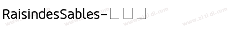 RaisindesSables字体转换