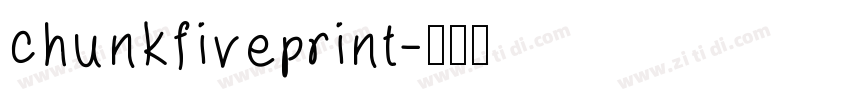 chunkfiveprint字体转换