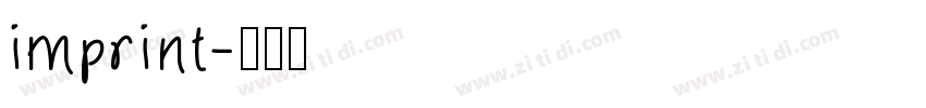imprint字体转换