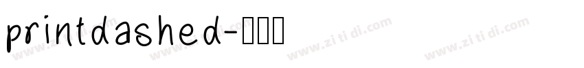 printdashed字体转换