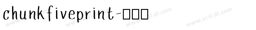 chunkfiveprint字体转换