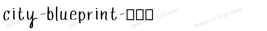 city-blueprint字体转换