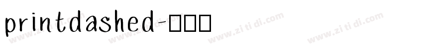 printdashed字体转换