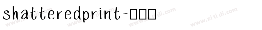 shatteredprint字体转换