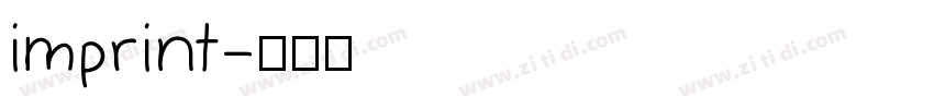 imprint字体转换