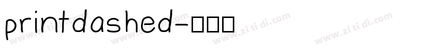 printdashed字体转换