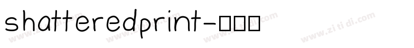 shatteredprint字体转换