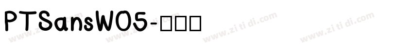 PTSansWO5字体转换