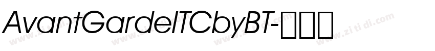 AvantGardeITCbyBT字体转换