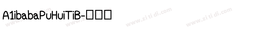 A1ibabaPuHuiTiB字体转换