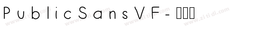 PublicSansVF字体转换