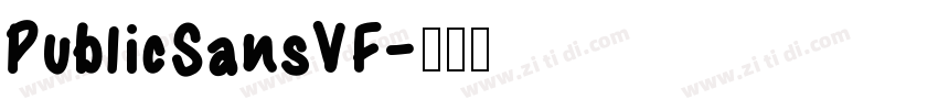 PublicSansVF字体转换