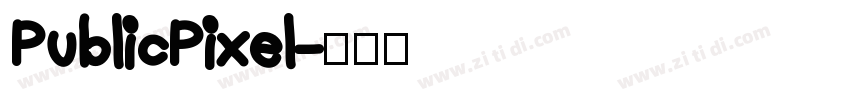PublicPixel字体转换