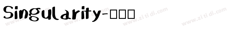 Singularity字体转换