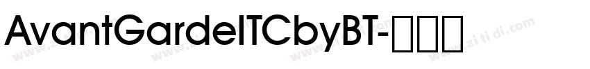 AvantGardeITCbyBT字体转换