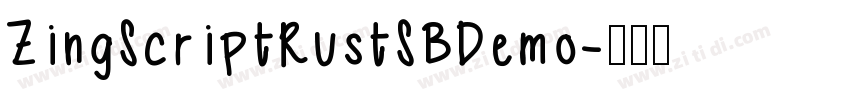 ZingScriptRustSBDemo字体转换