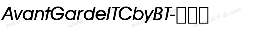 AvantGardeITCbyBT字体转换