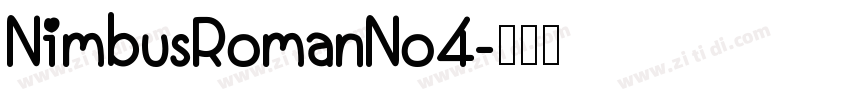 NimbusRomanNo4字体转换