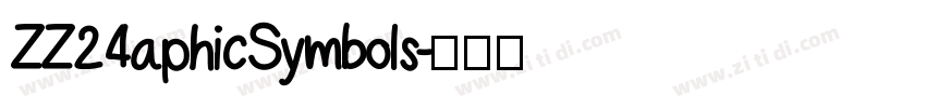 ZZ24aphicSymbols字体转换