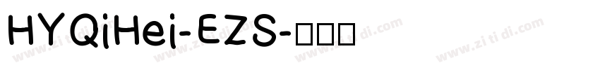 HYQiHei-EZS字体转换