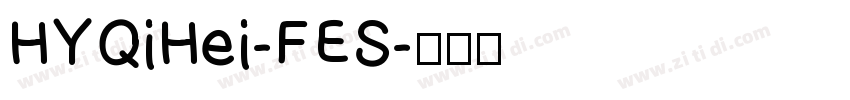 HYQiHei-FES字体转换