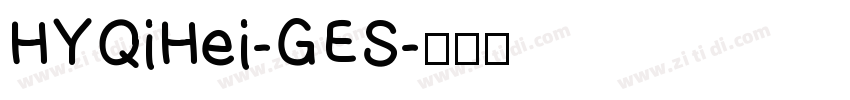 HYQiHei-GES字体转换