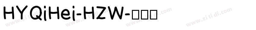 HYQiHei-HZW字体转换