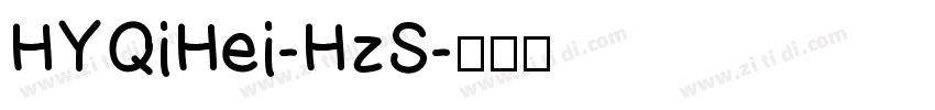 HYQiHei-HzS字体转换