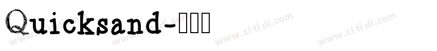 Quicksand字体转换