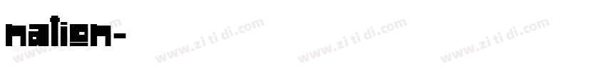nation字体转换
