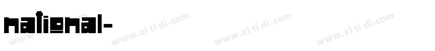 national字体转换