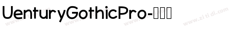 UenturyGothicPro字体转换