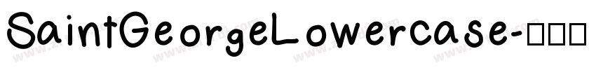 SaintGeorgeLowercase字体转换