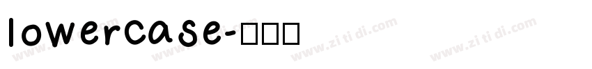 lowercase字体转换