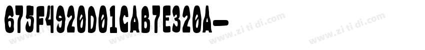675f4920d01cab7e320a字体转换