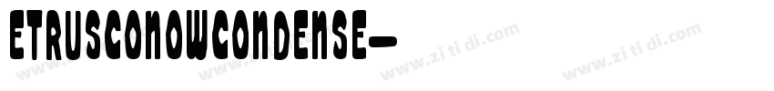 EtruscoNowCondense字体转换